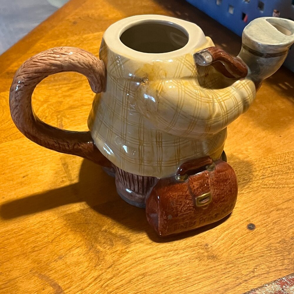 OMNIBUS FITZ & FLOYD SHERLOCK DOG FIGURAL TEAPOT 1994 COLLECTIBLE - Picture 6 of 11